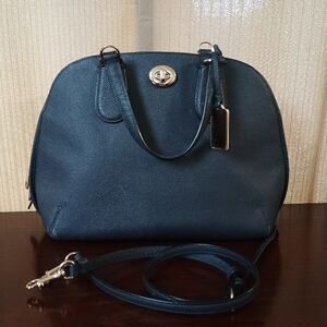 Coach Prince Street Crossgrain Leather Domed Satchel